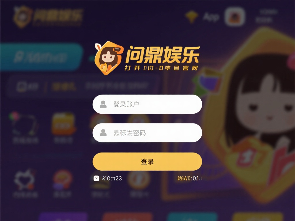 登录账户：打开问鼎娱乐的官方网站或App，使用你的